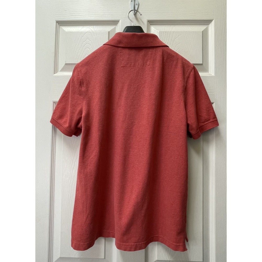 Banana Republic Men's Medium Red Stretch Pique Polo Preppy Golf Embroidered Logo - Picture 5 of 12